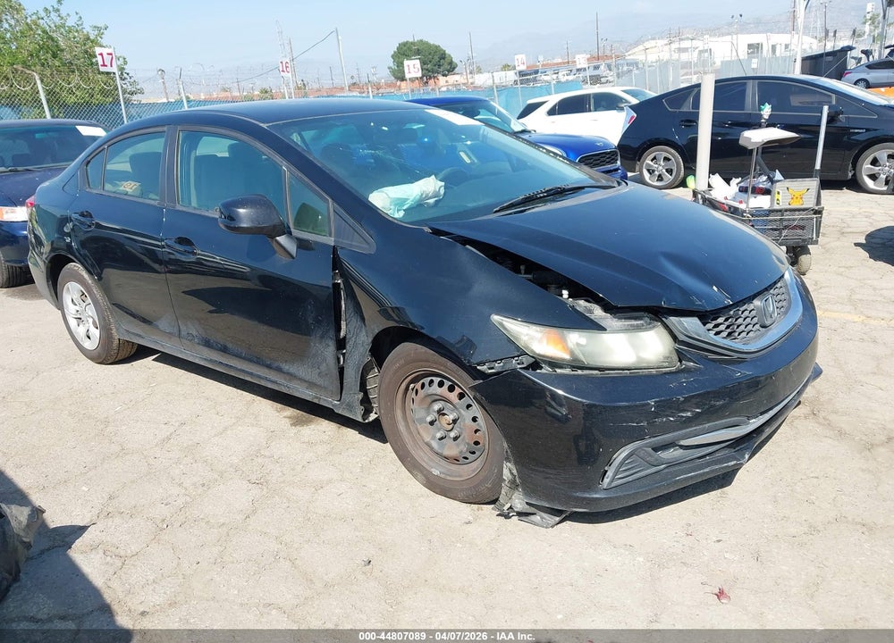 2013 HONDA CIVIC LX VIN: 19XFB2F5XDE031417