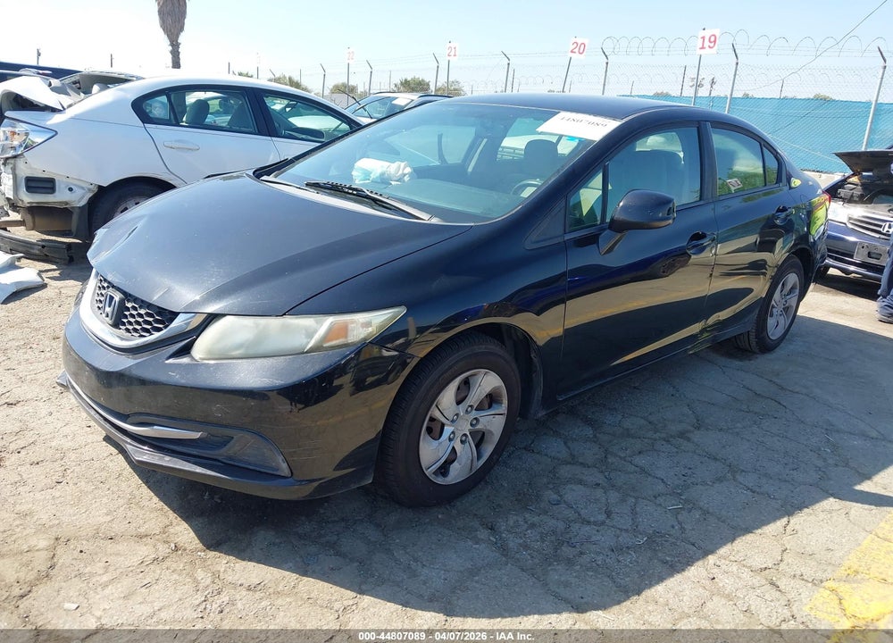 2013 HONDA CIVIC LX VIN: 19XFB2F5XDE031417