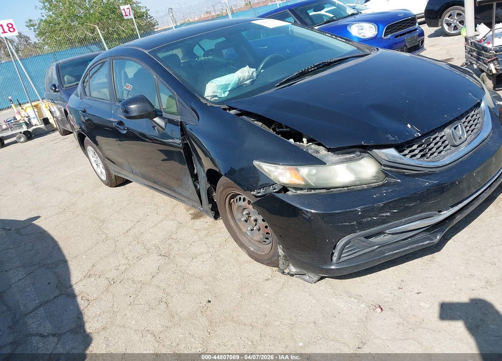 2013 HONDA CIVIC LX VIN: 19XFB2F5XDE031417
