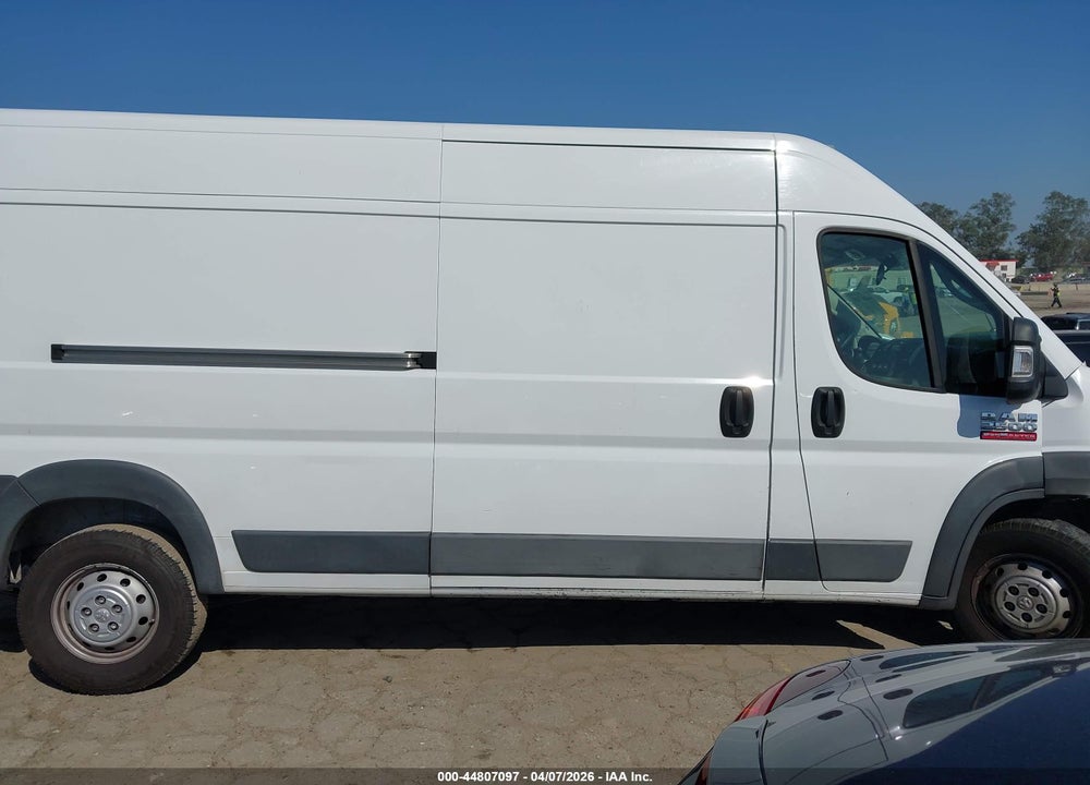 2018 RAM PROMASTER 2500 HIGH ROOF 159 WB VIN: 3C6TRVDG0JE100588