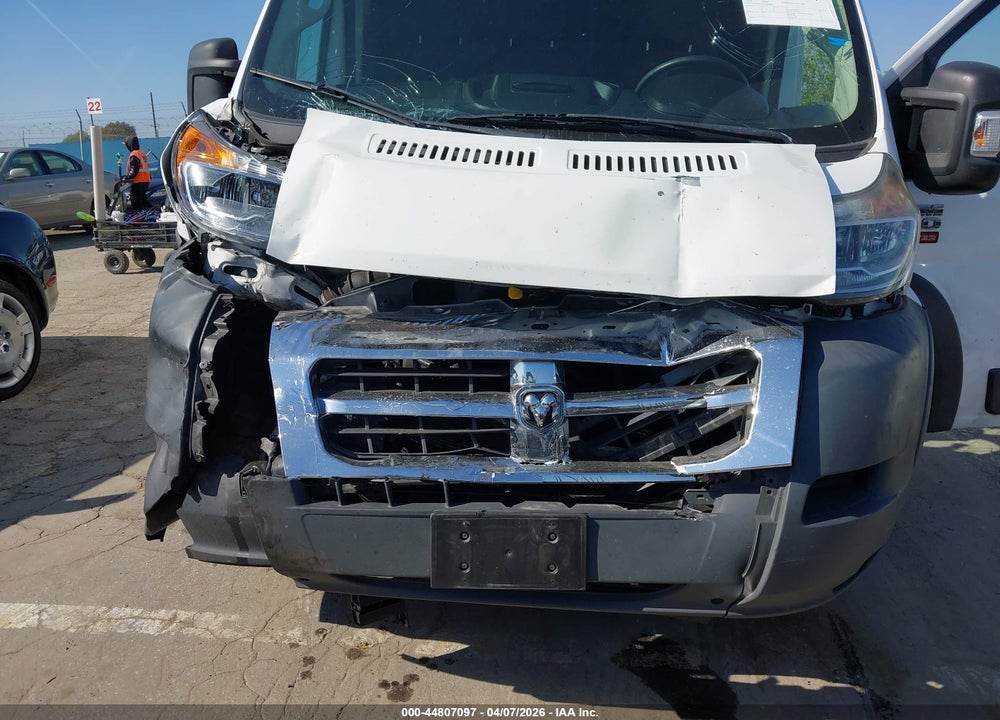 2018 RAM PROMASTER 2500 HIGH ROOF 159 WB VIN: 3C6TRVDG0JE100588