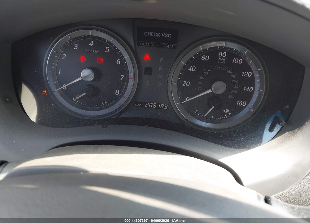 2007 LEXUS ES 350 VIN: JTHBJ46G872003310