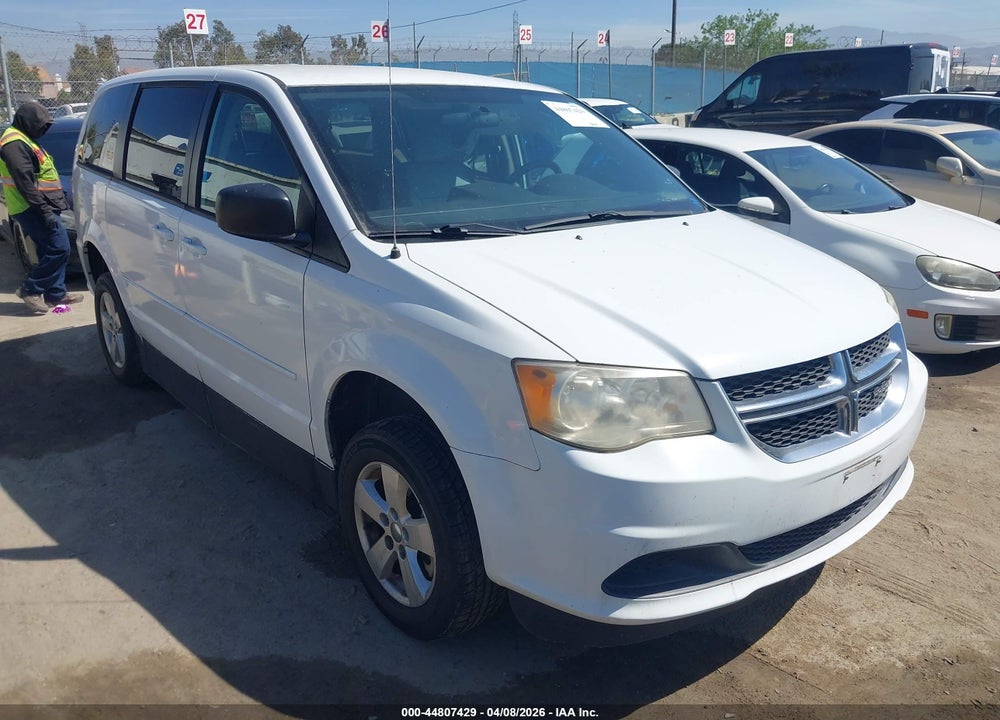 2013 DODGE GRAND CARAVAN SE VIN: 2C7WDGBG5DR813494