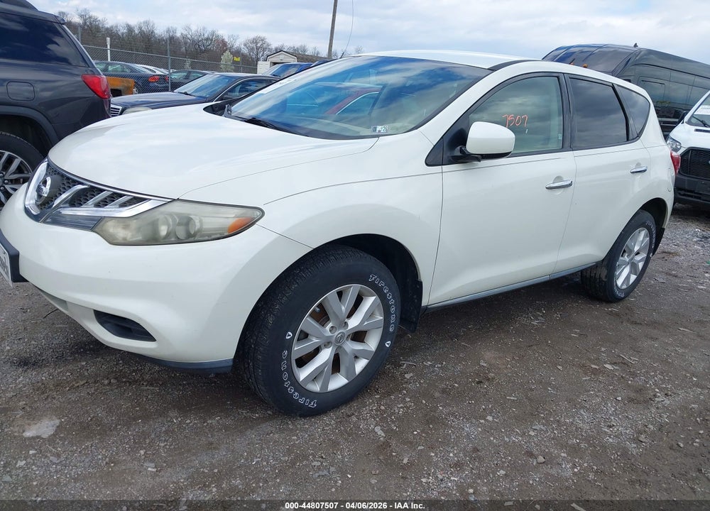 2011 NISSAN MURANO S VIN: JN8AZ1MU9BW063230