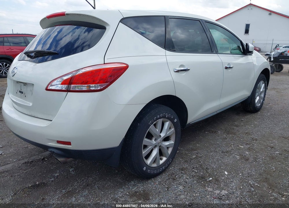2011 NISSAN MURANO S VIN: JN8AZ1MU9BW063230