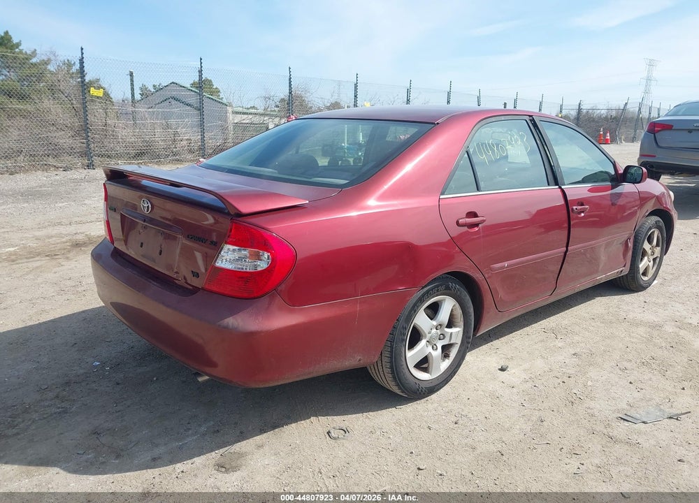 2003 TOYOTA CAMRY SE V6 VIN: 4T1BF32K23U054562