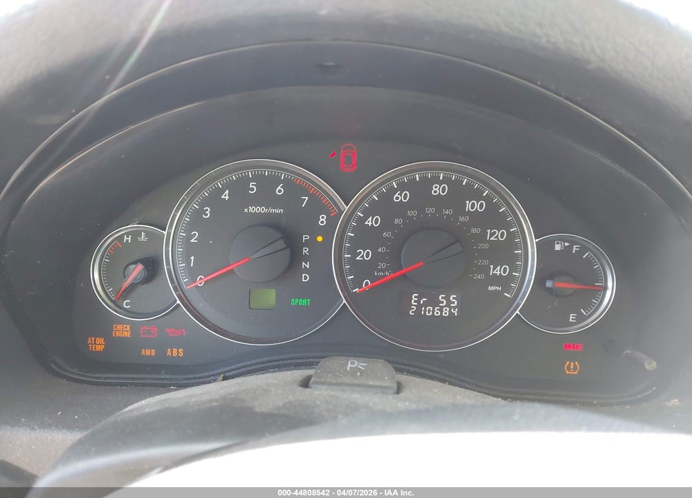 2008 SUBARU LEGACY 2.5I VIN: 4S3BL616287204758