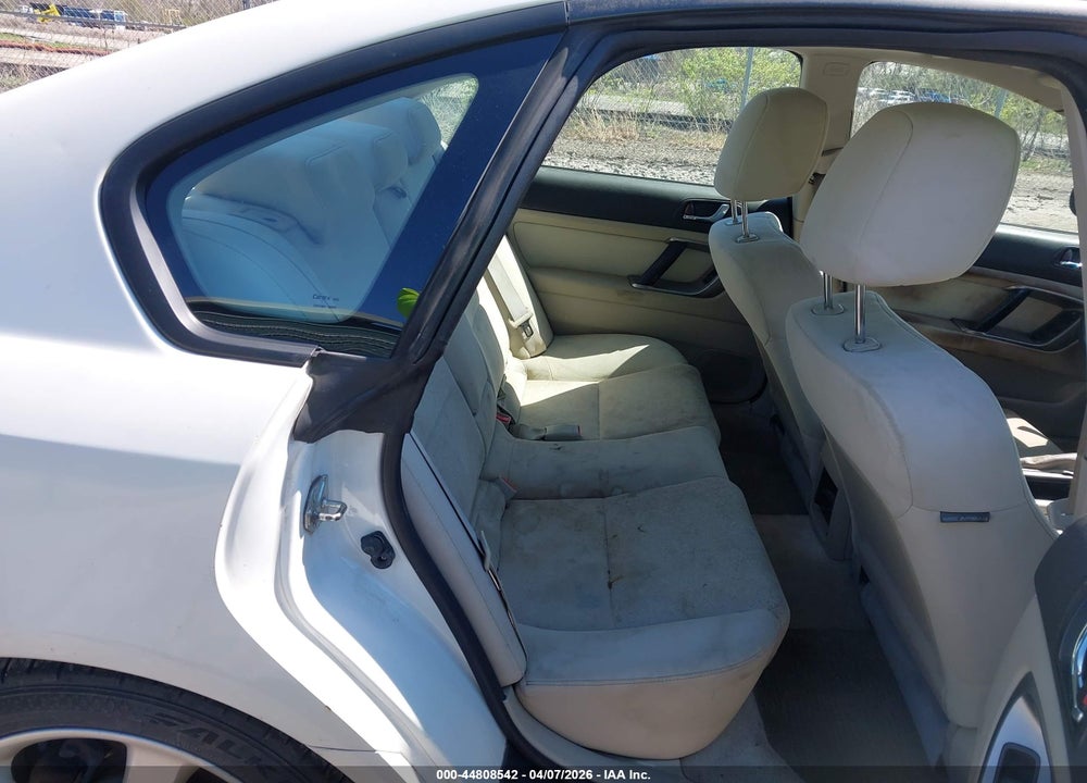 2008 SUBARU LEGACY 2.5I VIN: 4S3BL616287204758