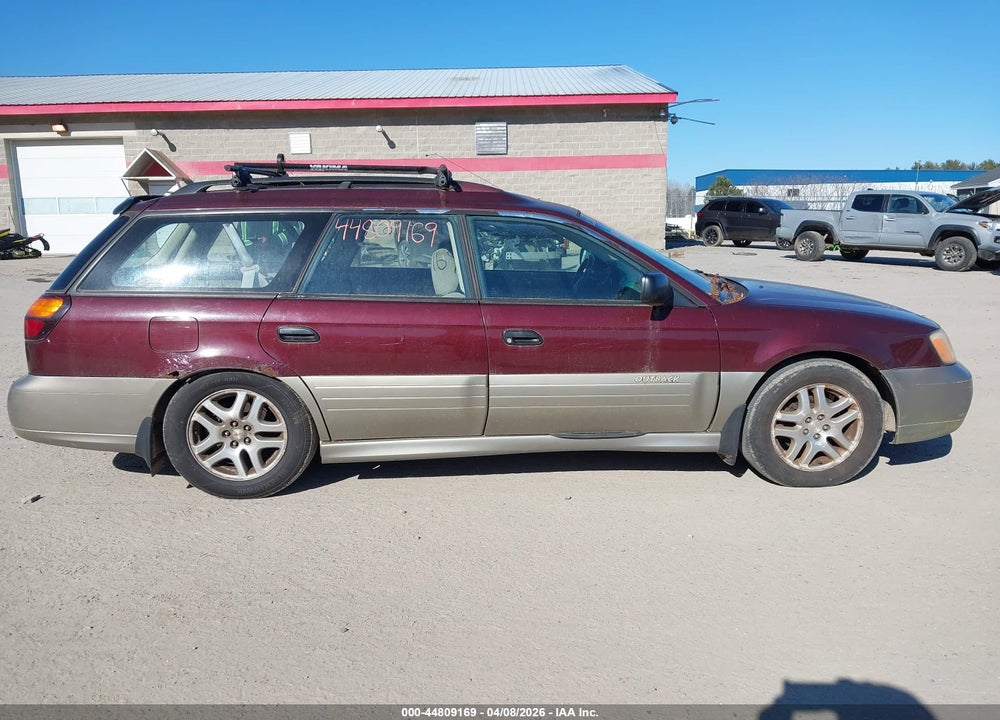 2001 SUBARU OUTBACK VIN: 4S3BH675816637464