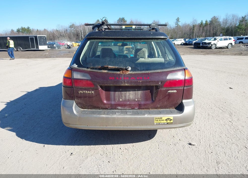 2001 SUBARU OUTBACK VIN: 4S3BH675816637464