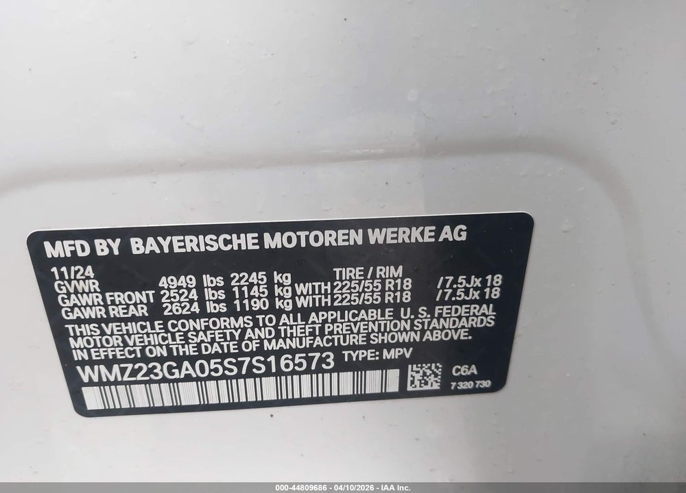 2025 MINI COUNTRYMAN COOPER S VIN: WMZ23GA05S7S16573
