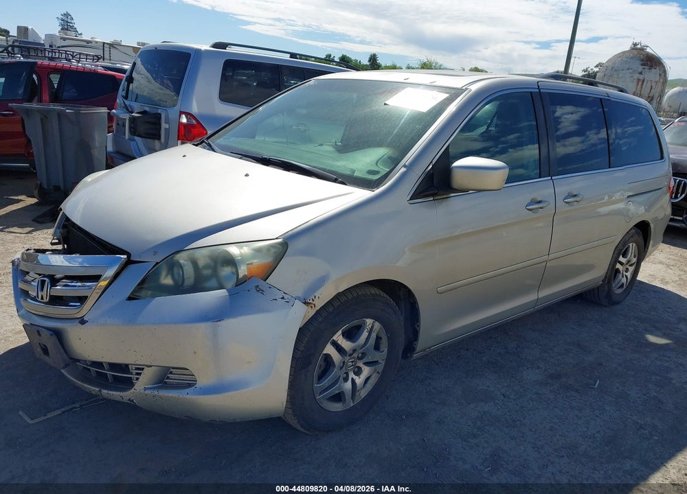 2005 HONDA ODYSSEY EX-L VIN: 5FNRL38705B076764