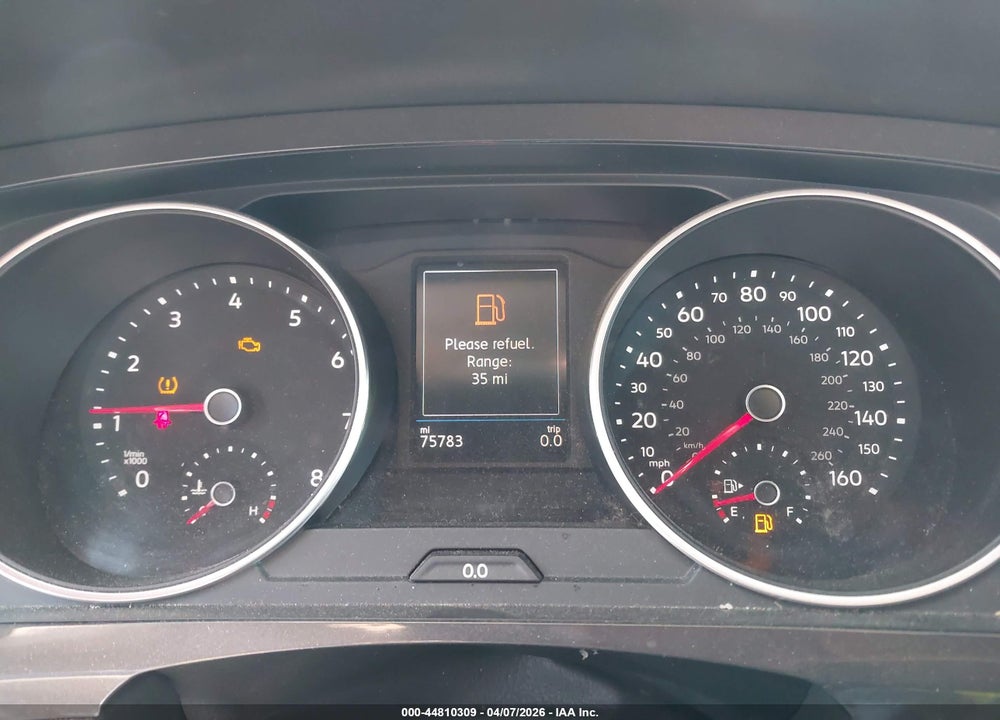 2019 VOLKSWAGEN TIGUAN 2.0T S VIN: 3VV1B7AX8KM164634