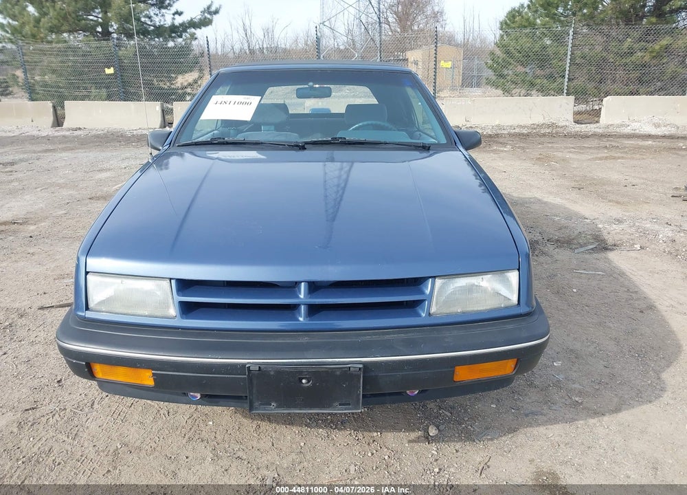 1991 DODGE SHADOW VIN: 3B3XP45K2MT586142