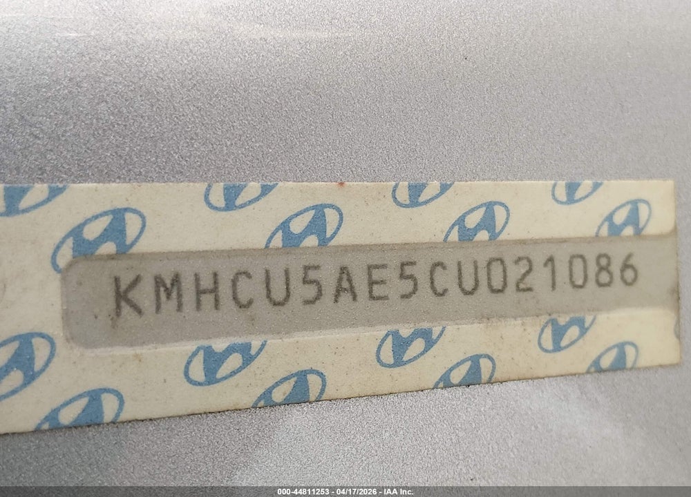 2012 HYUNDAI ACCENT SE VIN: KMHCU5AE5CU021086