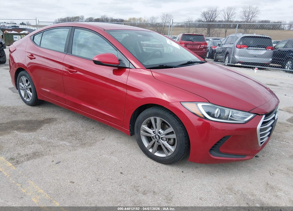 2017 HYUNDAI ELANTRA SE VIN: KMHD84LF6HU162412