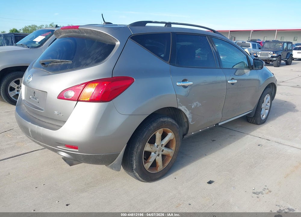 2009 NISSAN MURANO S VIN: JN8AZ18U99W101138