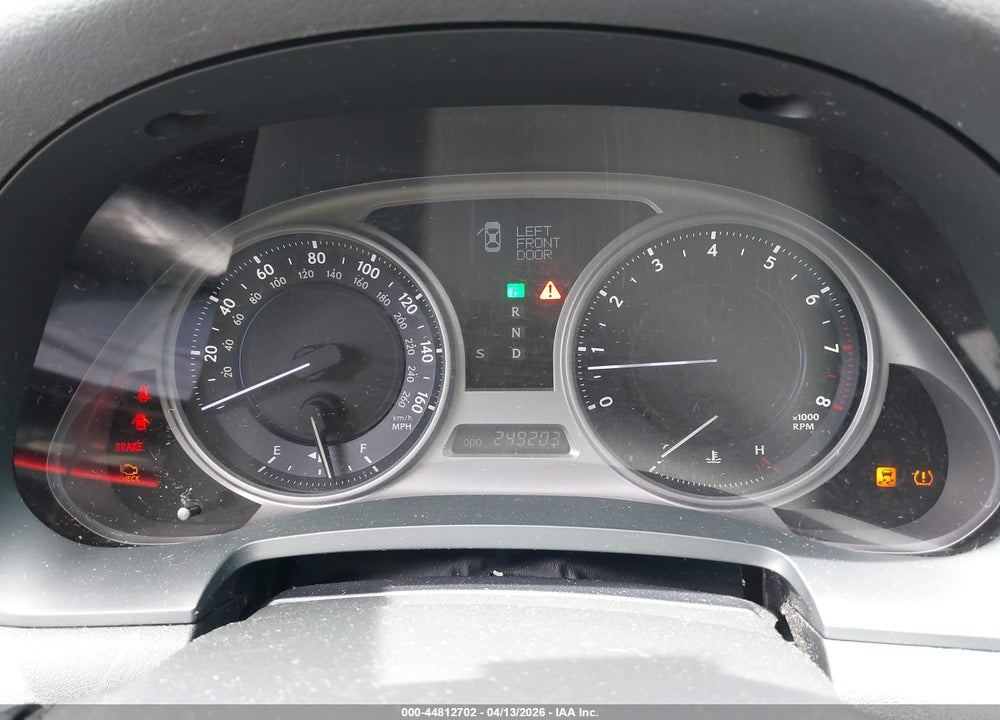 2007 LEXUS IS 250 VIN: JTHBK262572050994