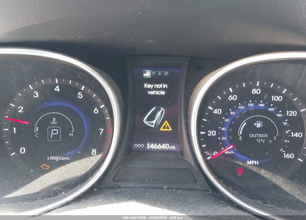 2014 HYUNDAI SANTA FE GLS VIN: KM8SN4HF5EU074472