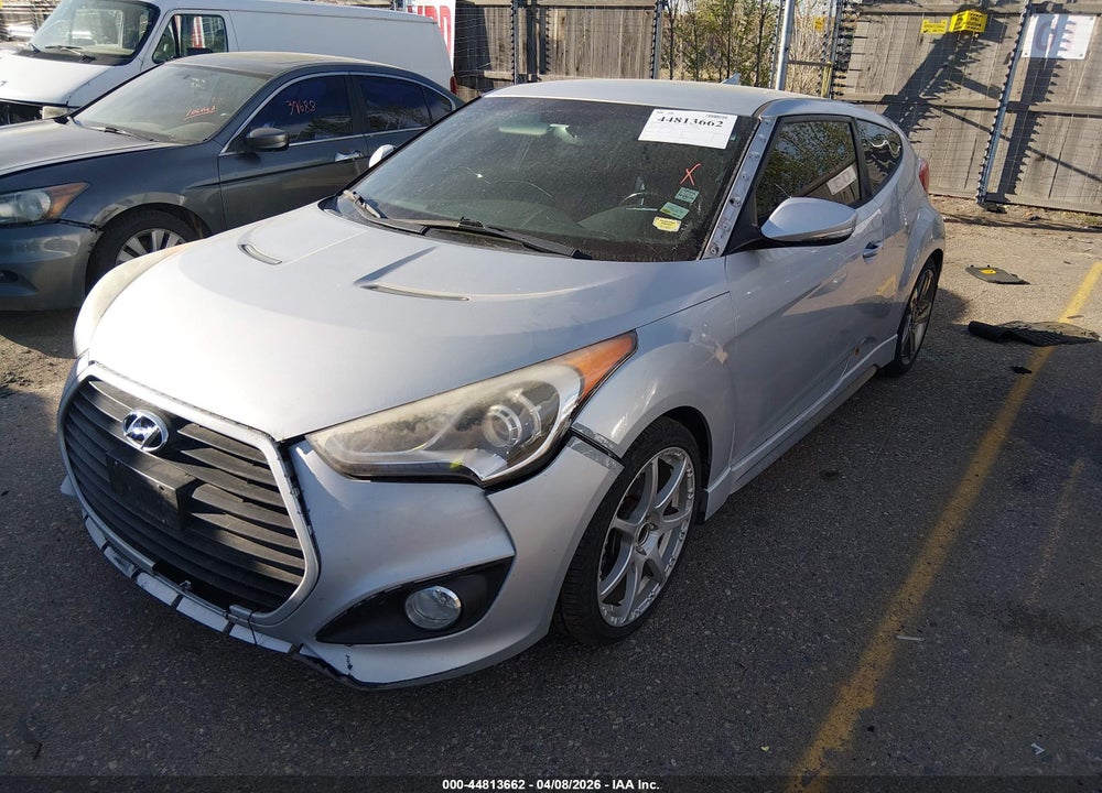 2013 HYUNDAI VELOSTER TURBO W/BLACK VIN: KMHTC6AE8DU174281