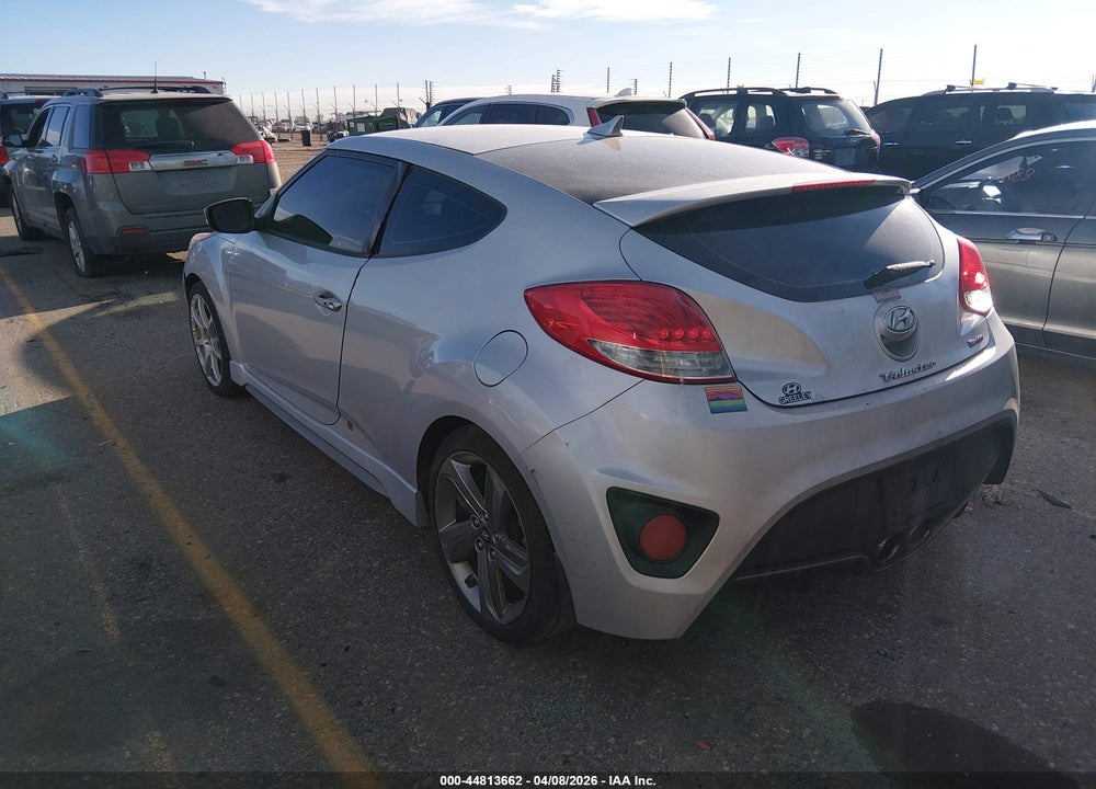 2013 HYUNDAI VELOSTER TURBO W/BLACK VIN: KMHTC6AE8DU174281