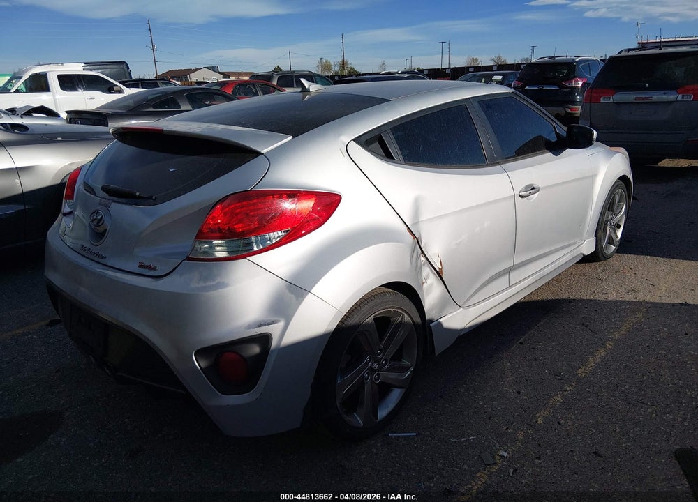 2013 HYUNDAI VELOSTER TURBO W/BLACK VIN: KMHTC6AE8DU174281