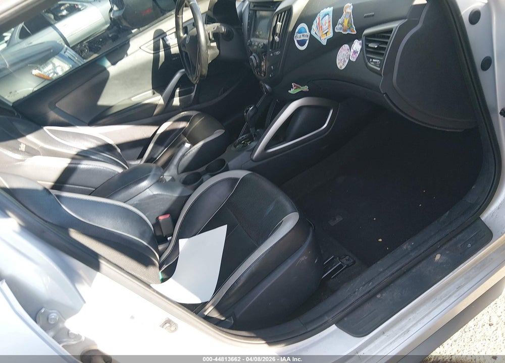 2013 HYUNDAI VELOSTER TURBO W/BLACK VIN: KMHTC6AE8DU174281