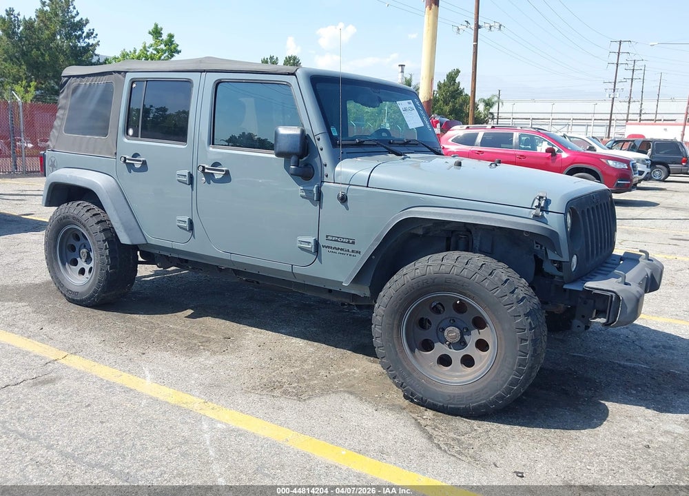 2015 JEEP WRANGLER UNLIMITED SPORT VIN: 1C4BJWDG9FL544343