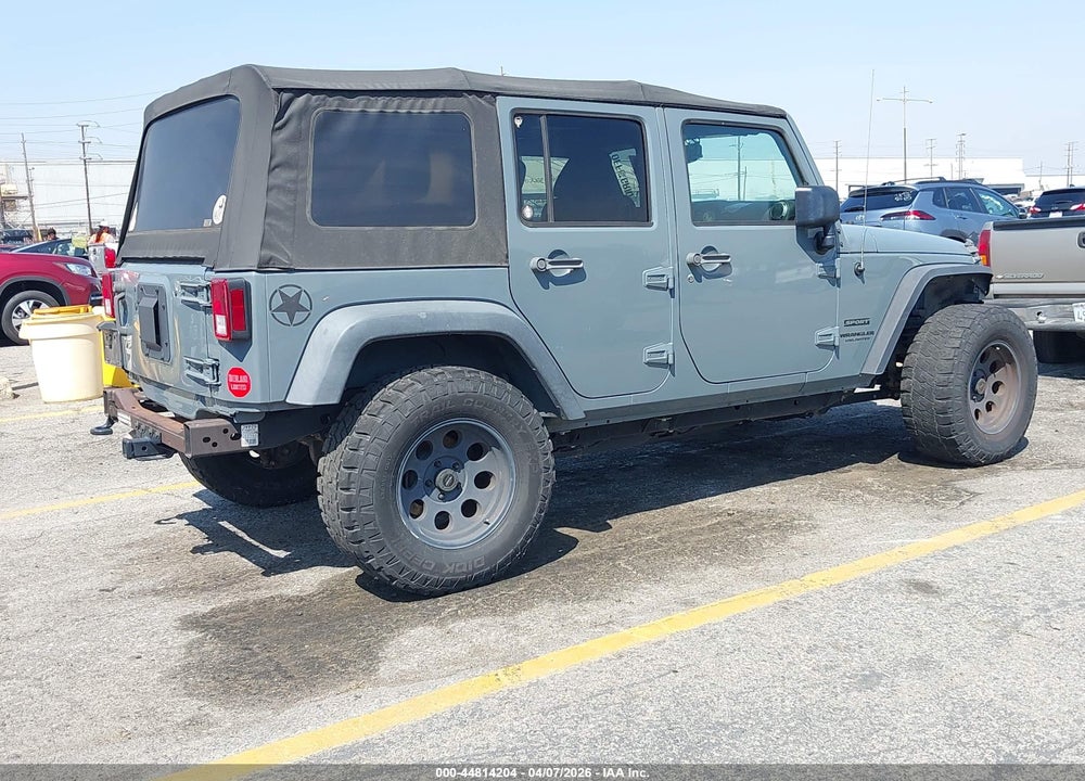 2015 JEEP WRANGLER UNLIMITED SPORT VIN: 1C4BJWDG9FL544343