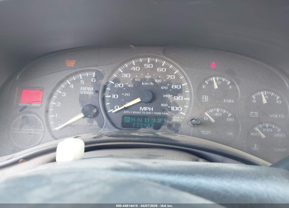 2000 CHEVROLET SILVERADO 1500 LS VIN: 1GCEC19T3YZ142740