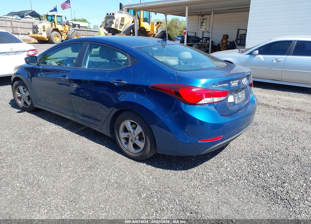 2015 HYUNDAI ELANTRA SE VIN: KMHDH4AE7FU321316