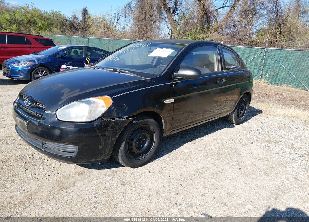 2008 HYUNDAI ACCENT GS VIN: KMHCM36C68U092915
