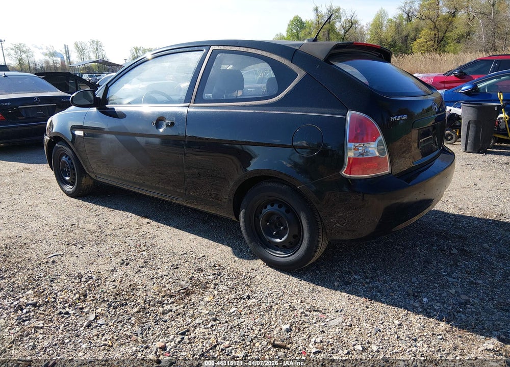 2008 HYUNDAI ACCENT GS VIN: KMHCM36C68U092915