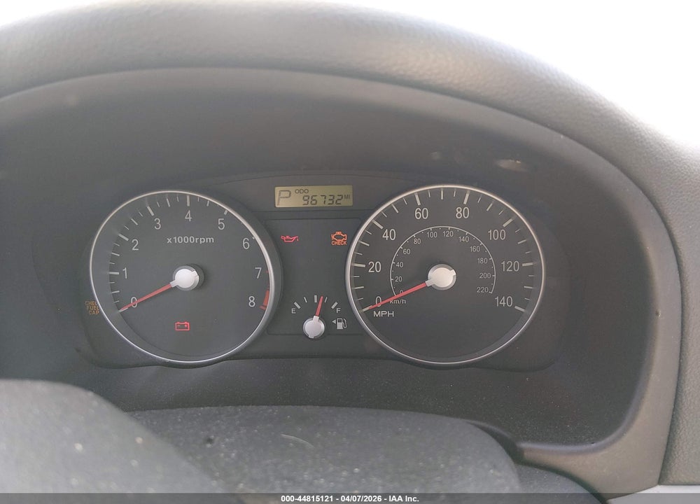 2008 HYUNDAI ACCENT GS VIN: KMHCM36C68U092915