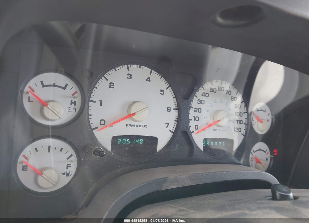 2004 DODGE RAM 1500 SLT/LARAMIE VIN: 1D7HA18N44S652075