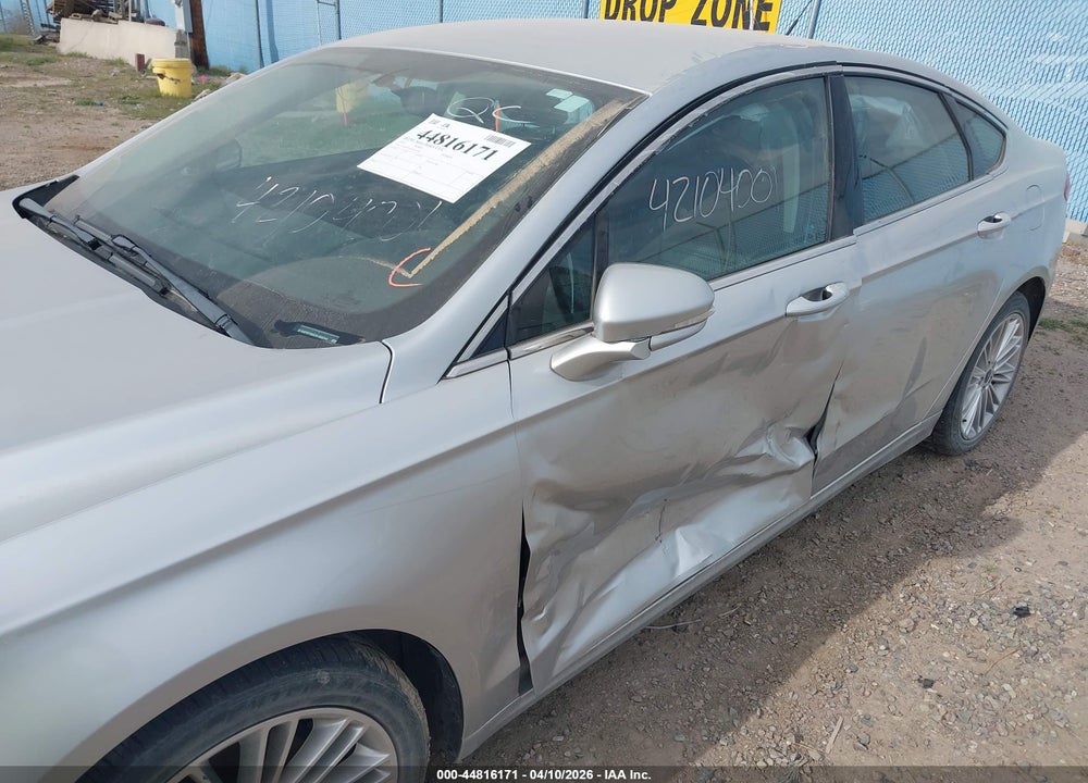 2016 FORD FUSION SE VIN: 3FA6P0T95GR166594