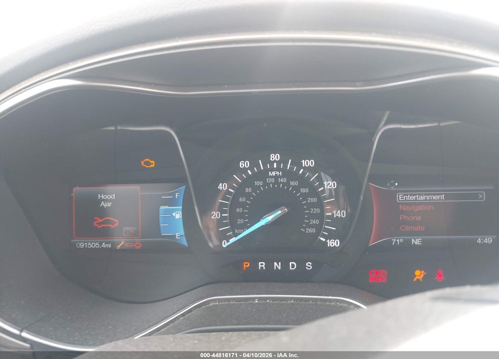 2016 FORD FUSION SE VIN: 3FA6P0T95GR166594