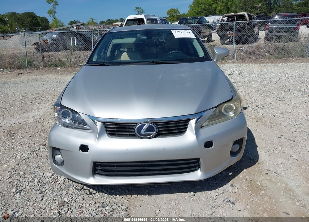 2012 LEXUS CT 200H PREMIUM VIN: JTHKD5BH1C2086195