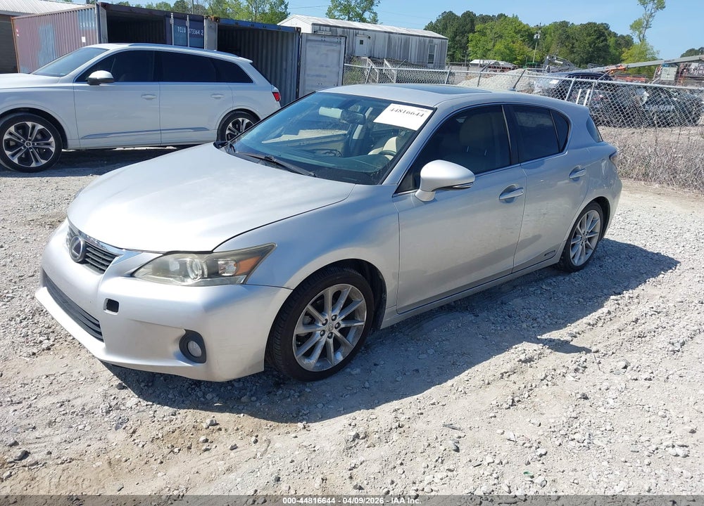 2012 LEXUS CT 200H PREMIUM VIN: JTHKD5BH1C2086195