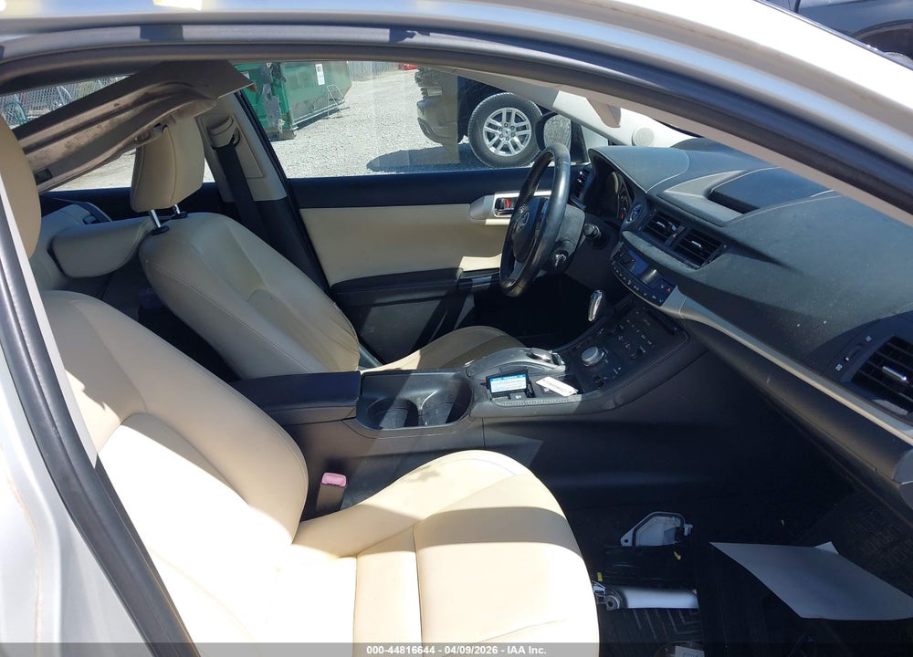 2012 LEXUS CT 200H PREMIUM VIN: JTHKD5BH1C2086195