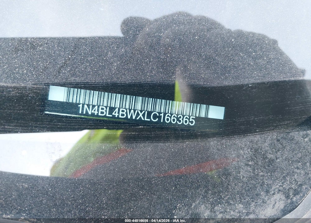 2020 NISSAN ALTIMA S INTELLIGENT AWD VIN: 1N4BL4BWXLC166365