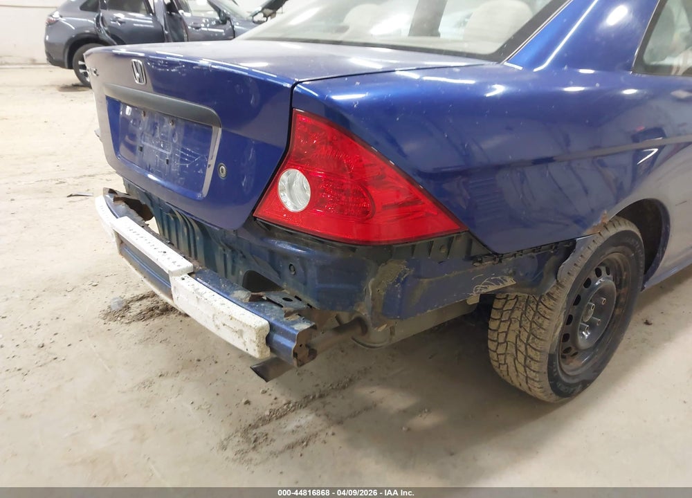 2005 HONDA CIVIC VP VIN: 1HGEM21175L074309