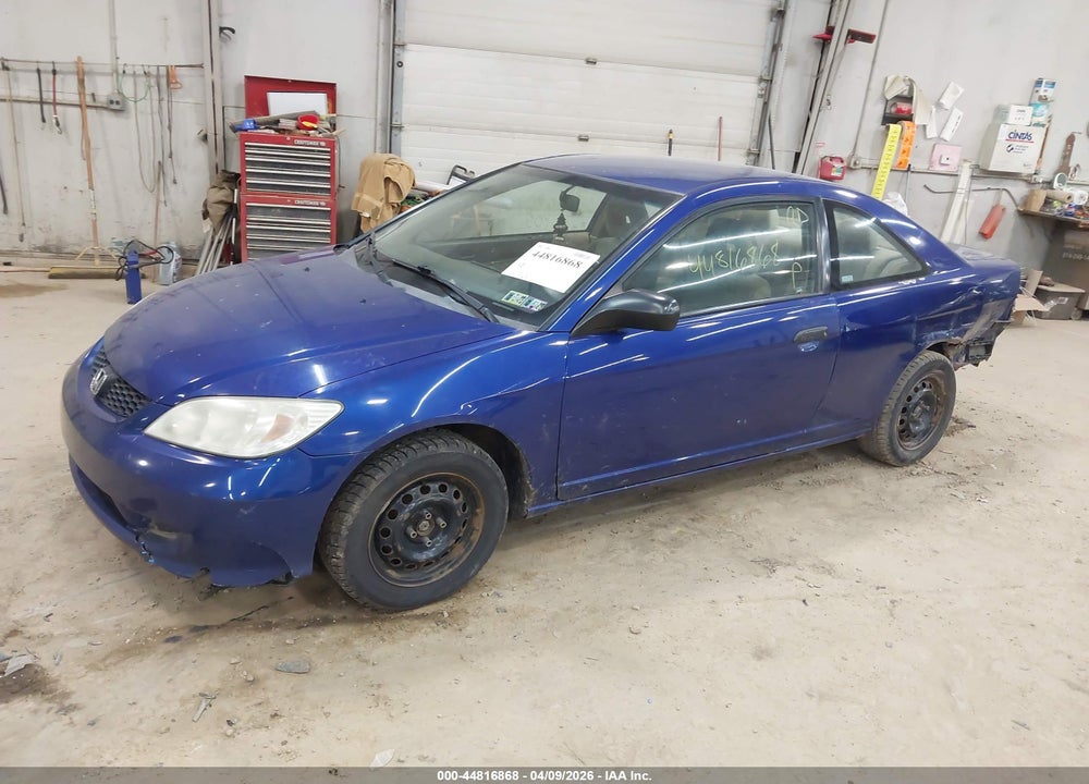 2005 HONDA CIVIC VP VIN: 1HGEM21175L074309