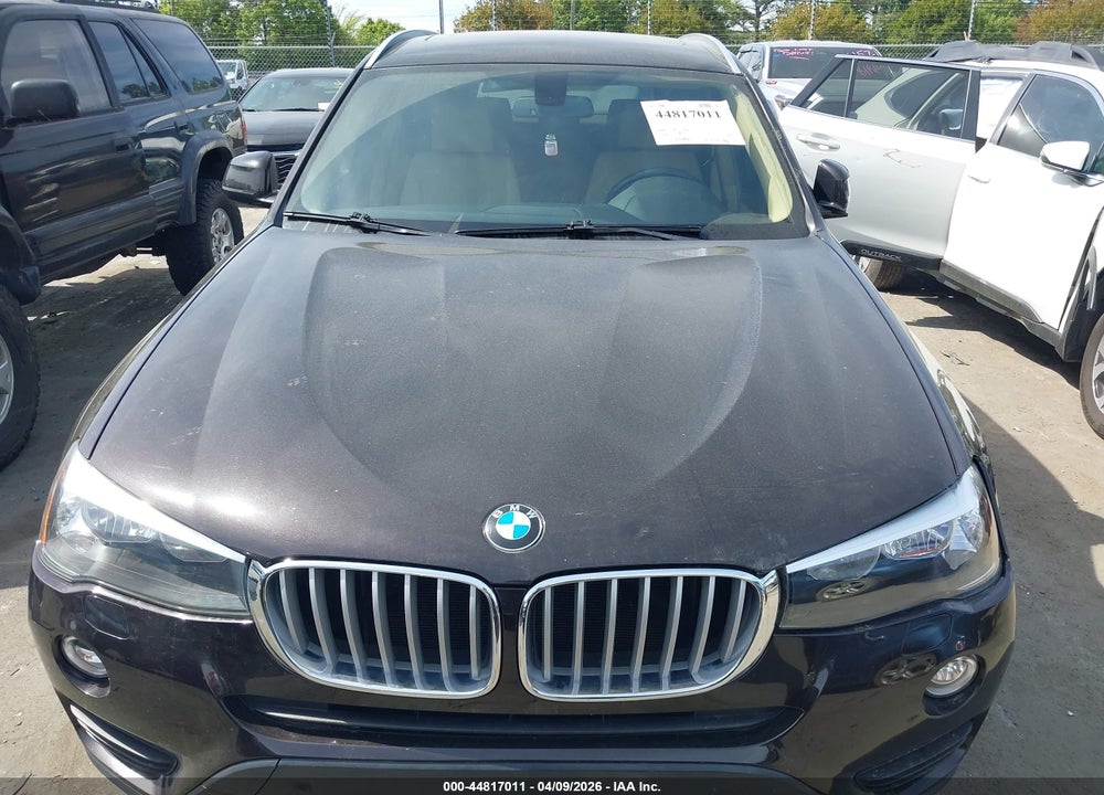 2015 BMW X3 XDRIVE28I VIN: 5UXWX9C52F0D57370