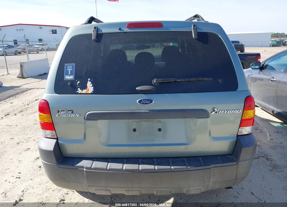 2007 FORD ESCAPE HYBRID VIN: 1FMCU49H87KA93572
