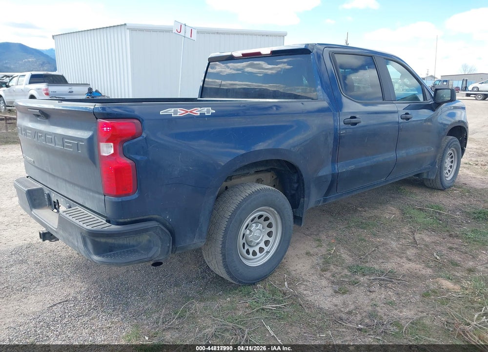 2023 CHEVROLET SILVERADO 1500 4WD  SHORT BED WT VIN: 1GCUDAED4PZ229679
