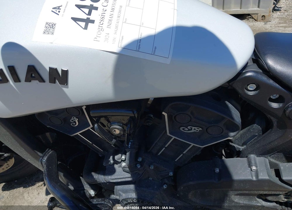 2024 INDIAN MOTORCYCLE CO. SCOUT BOBBER SIXTY ABS VIN: 56KMTA113R3200348