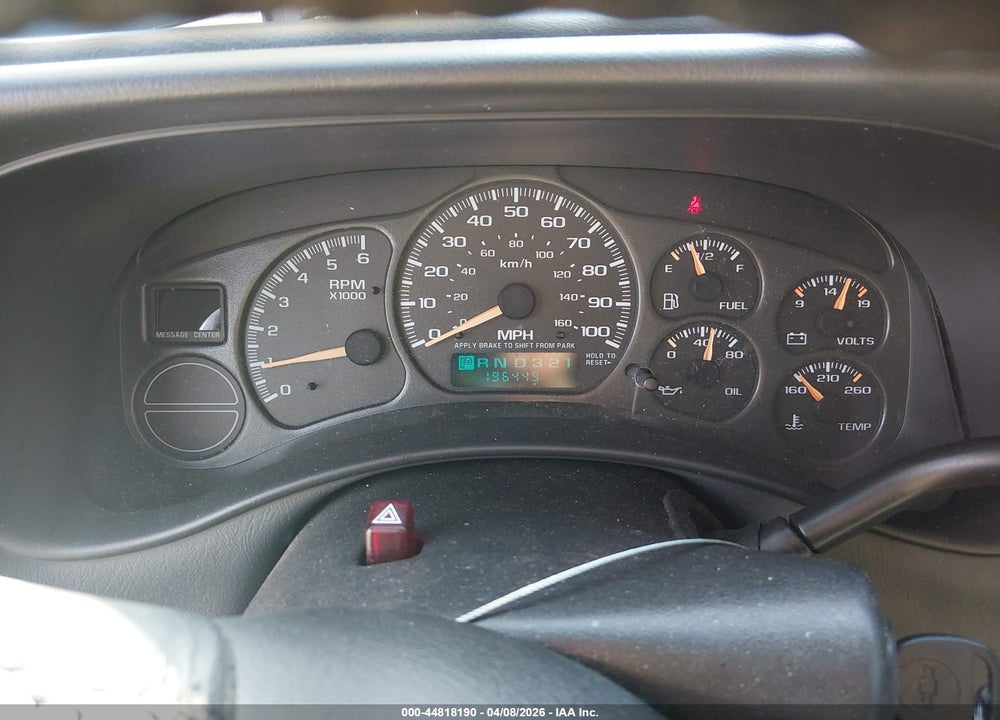 2001 CHEVROLET TAHOE LT VIN: 1GNEC13T31J282582