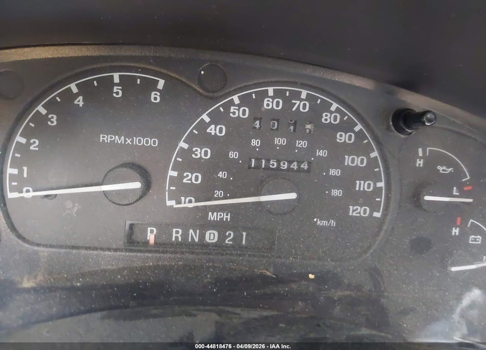 2001 FORD RANGER EDGE VIN: 1FTYR10E51PA41825