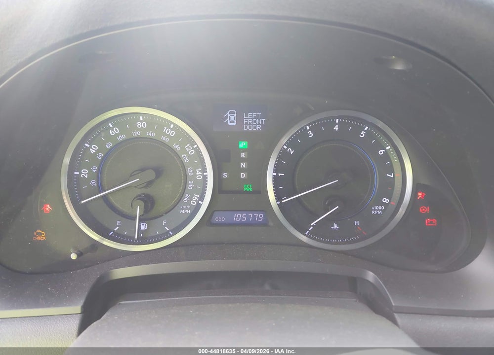 2012 LEXUS LS VIN: JTHBE5C24C5028619